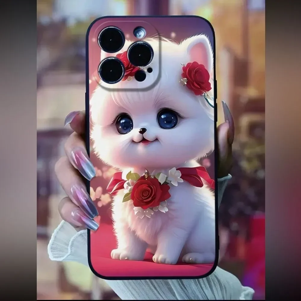 3for$20 1pc Cute Cat Design Phone Case Compatible With IPhone 15 pro max
